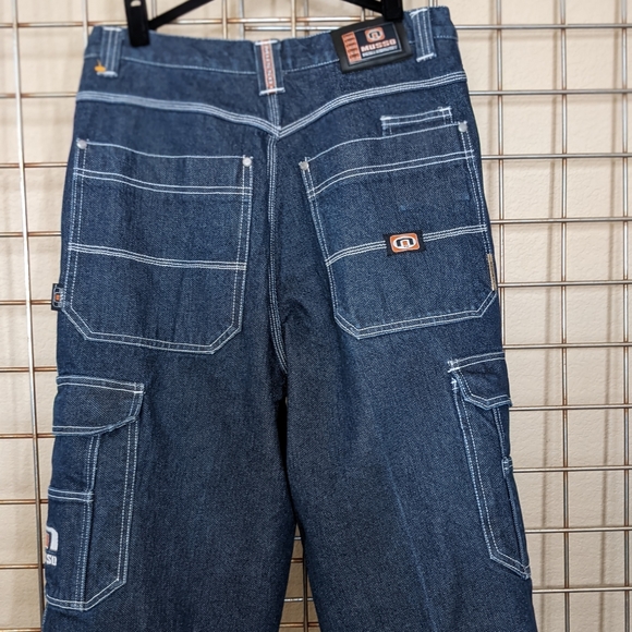 Vintage and rare Musso Denim Industry cargo Streetwear shorts. Made in Russia. - Picture 13 of 16